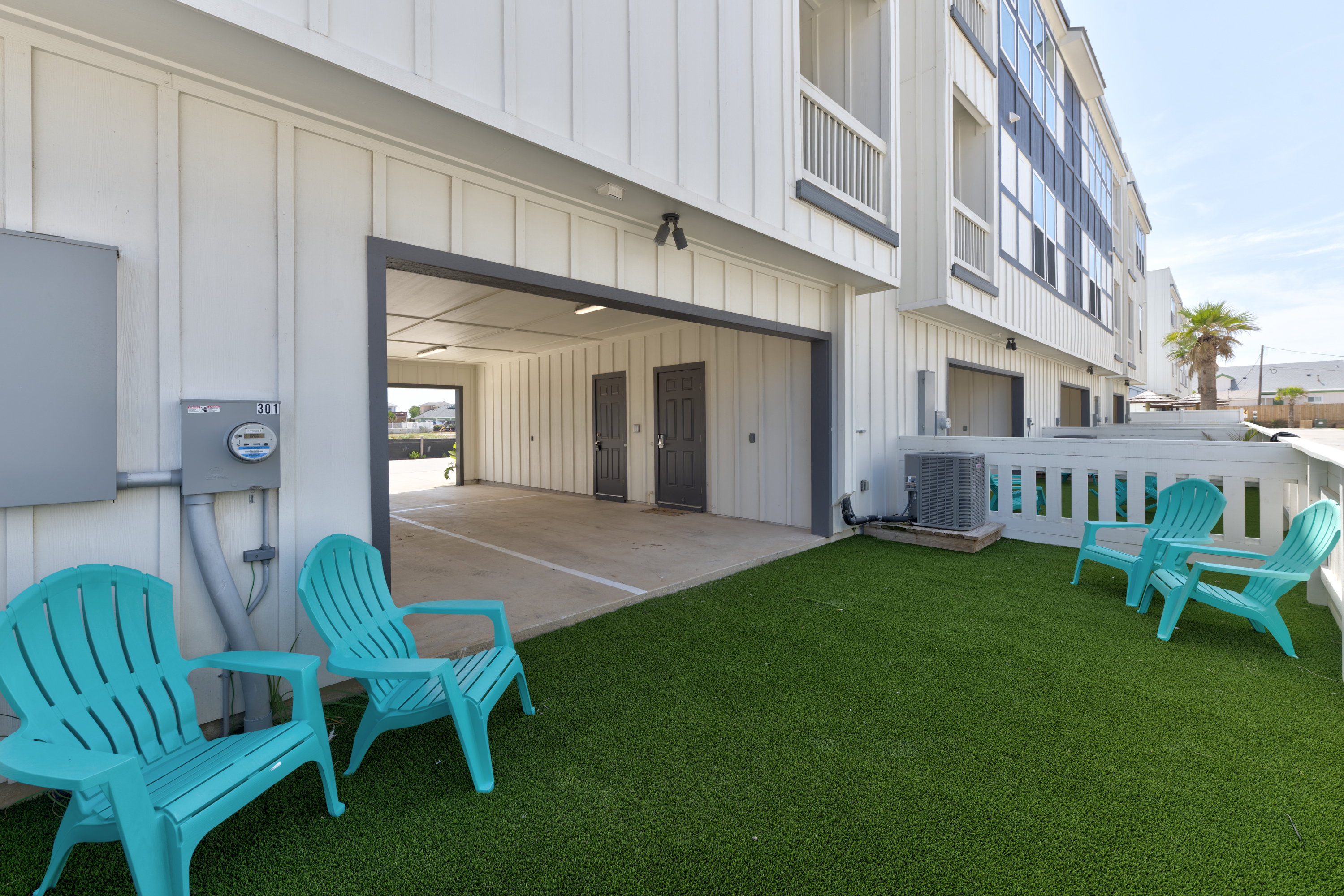 Inviting Outdoor Retreat for Lounging and Relaxation. 