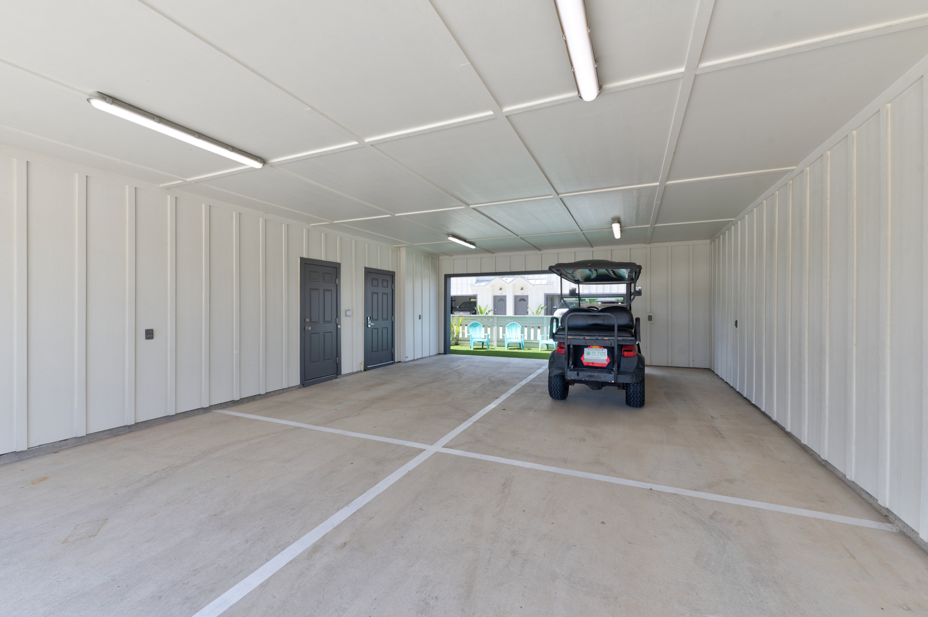 Spacious Carport Accommodate Up to 4 Midsize Vehicles