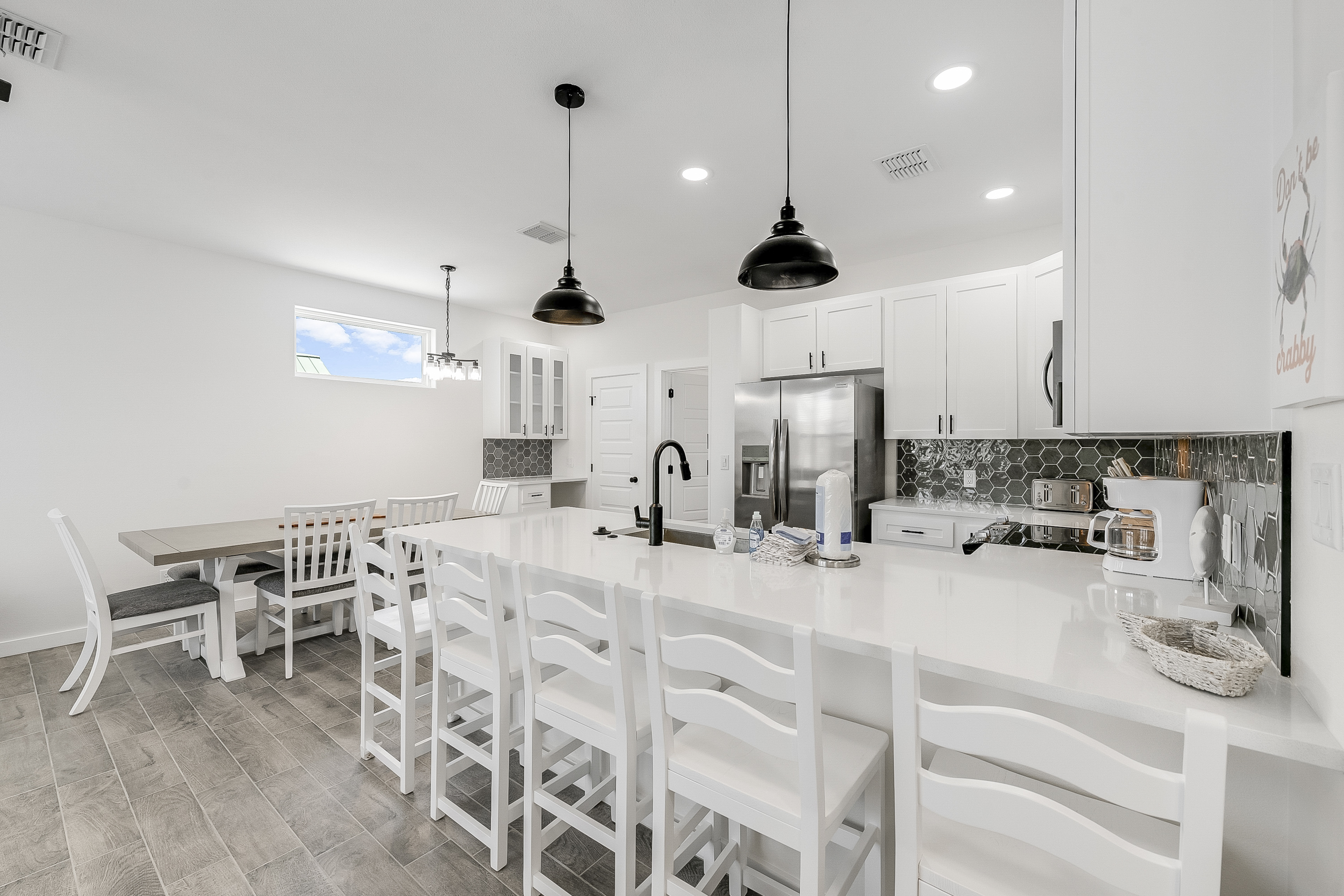 A Space Made for Sharing: Kitchen, Dining & Seating for 11