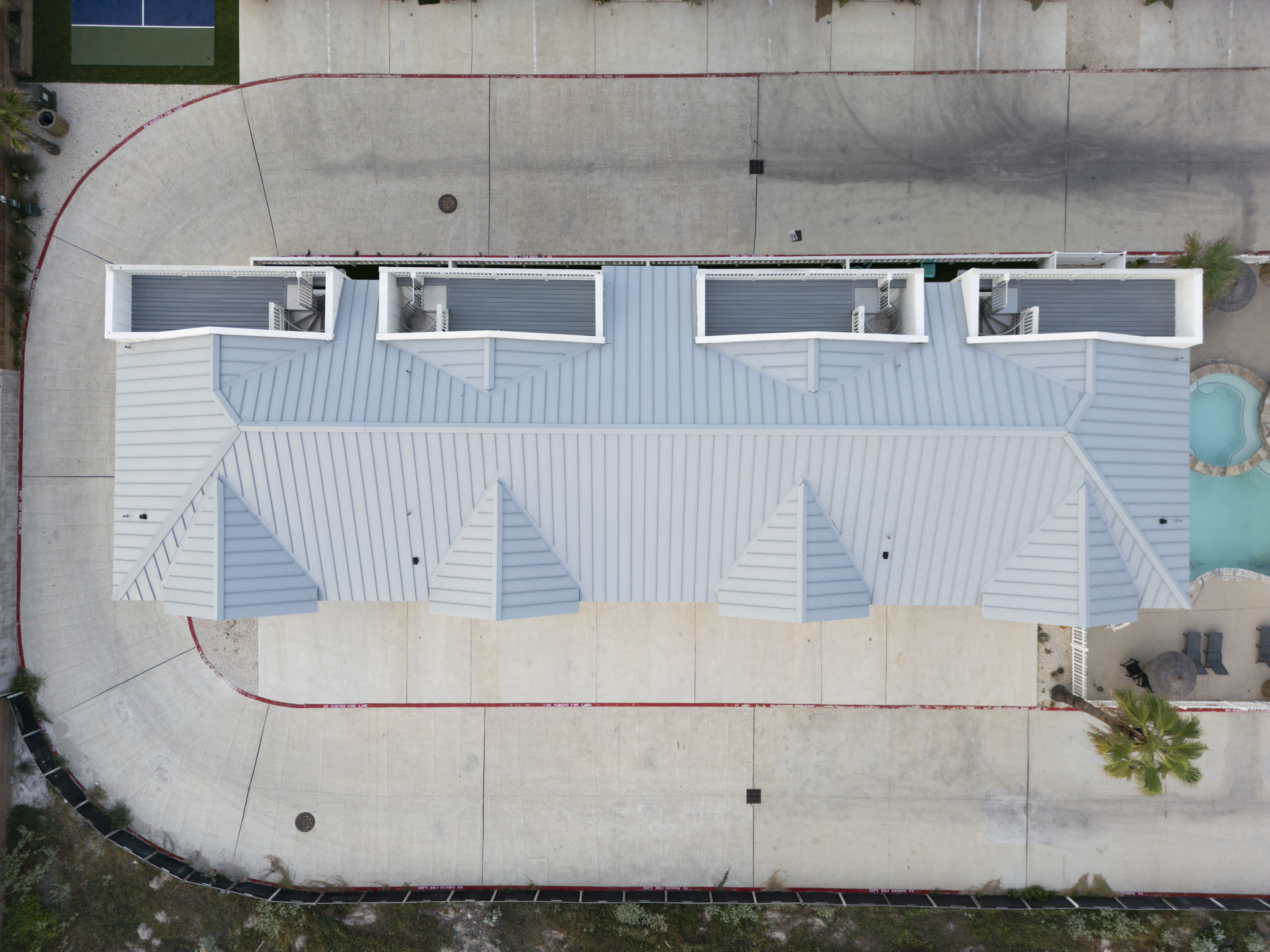 Mango Cay View: Roof-Top Decks from Above