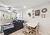 Great room for living, kitchen, & dining areas.