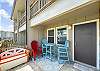 Spacious patio with access to the community pool