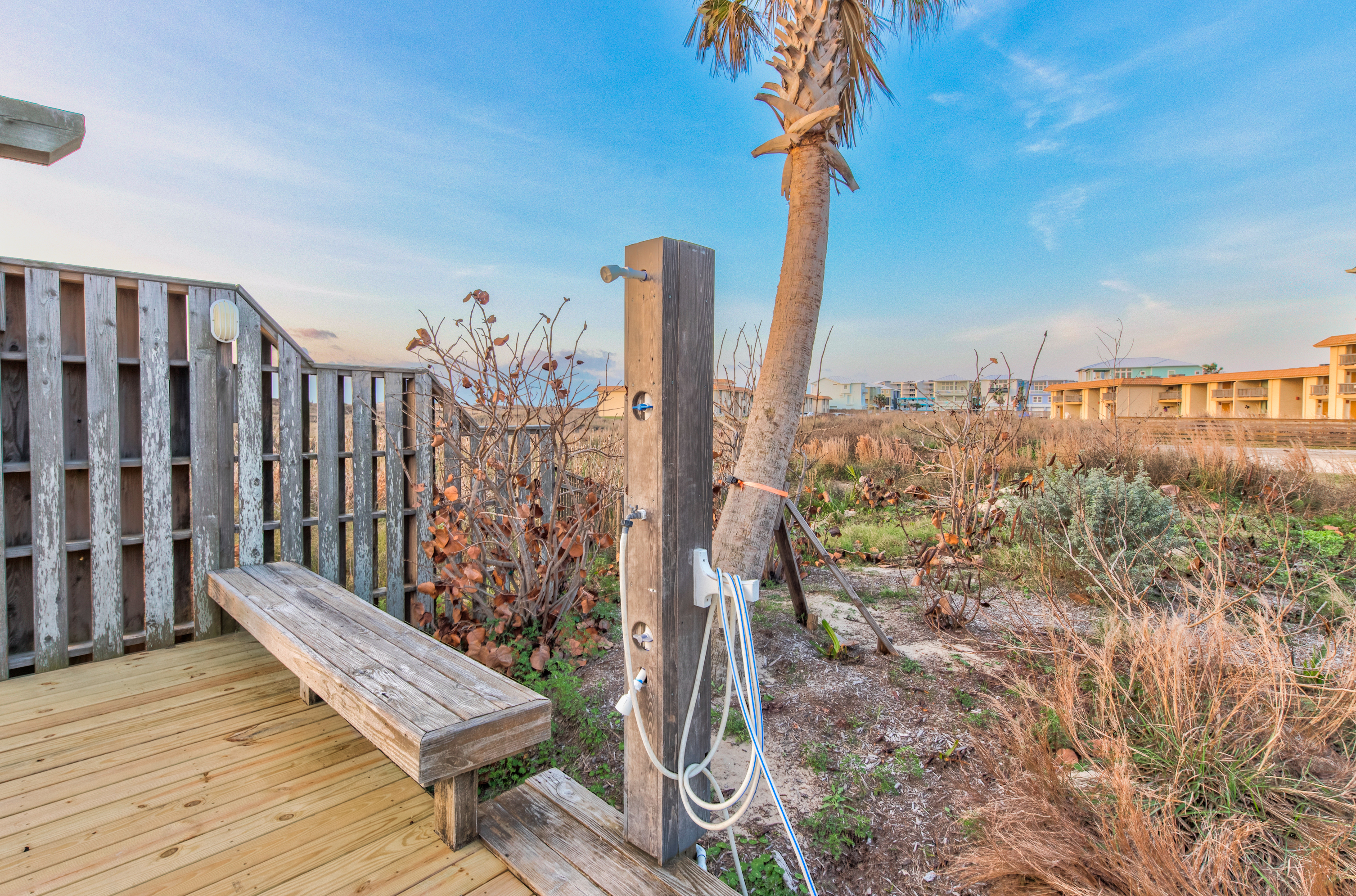 Wash the sand away as soon as you get back from the beach.