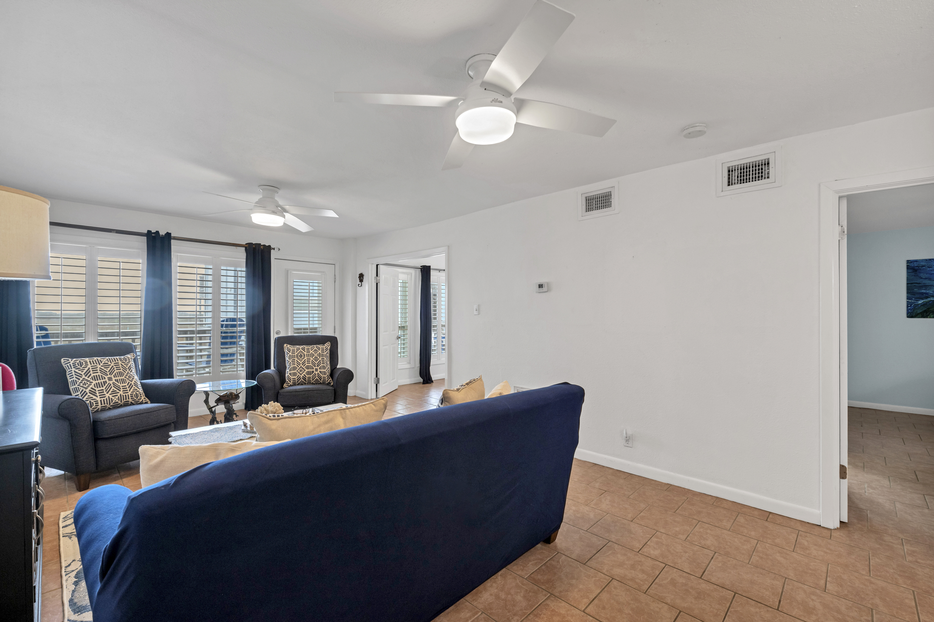 Bright and airy living space with natural light