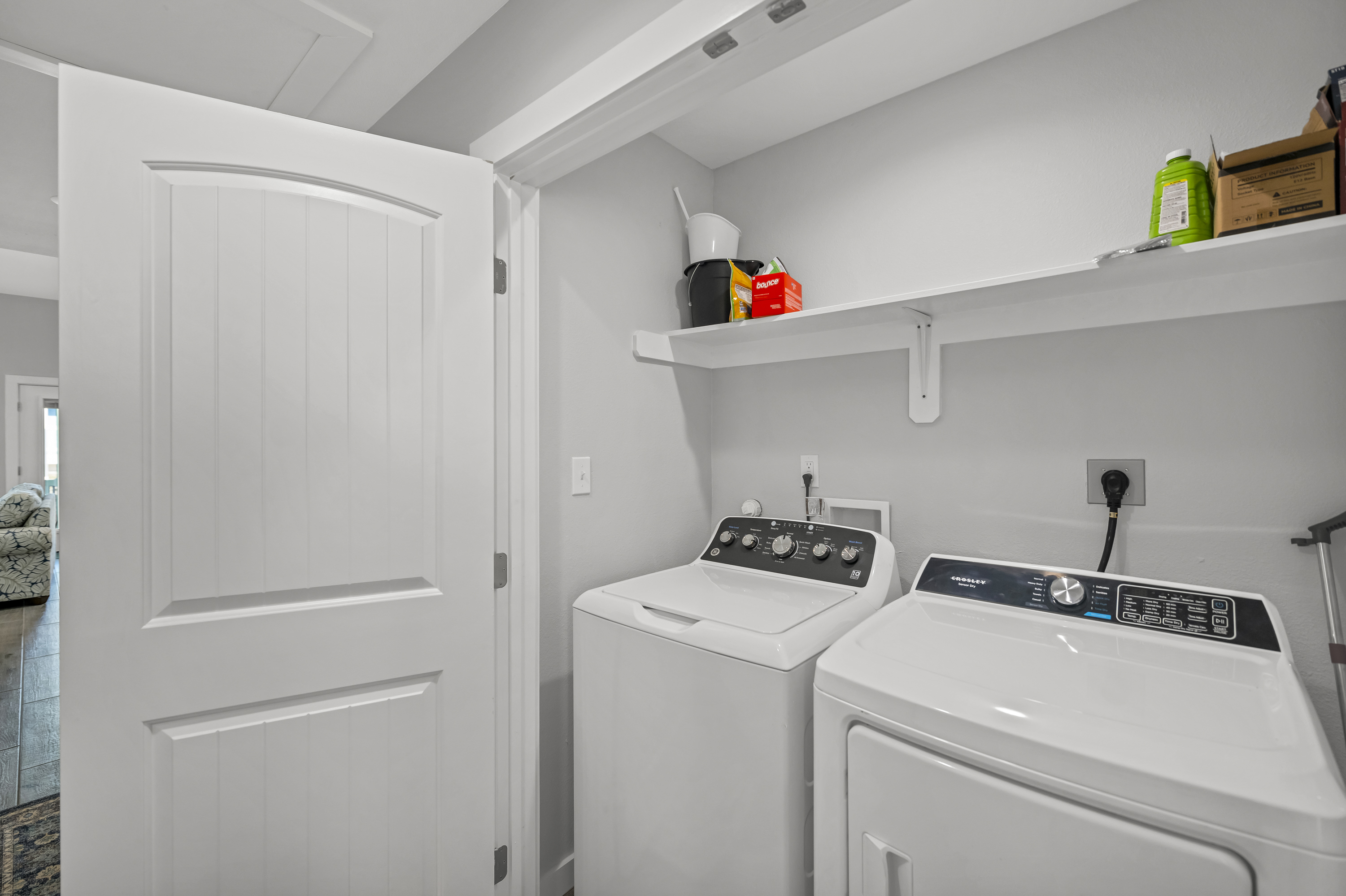 Convenient in-property washer and dryer available for guest use, ensuring a hassle-free stay.