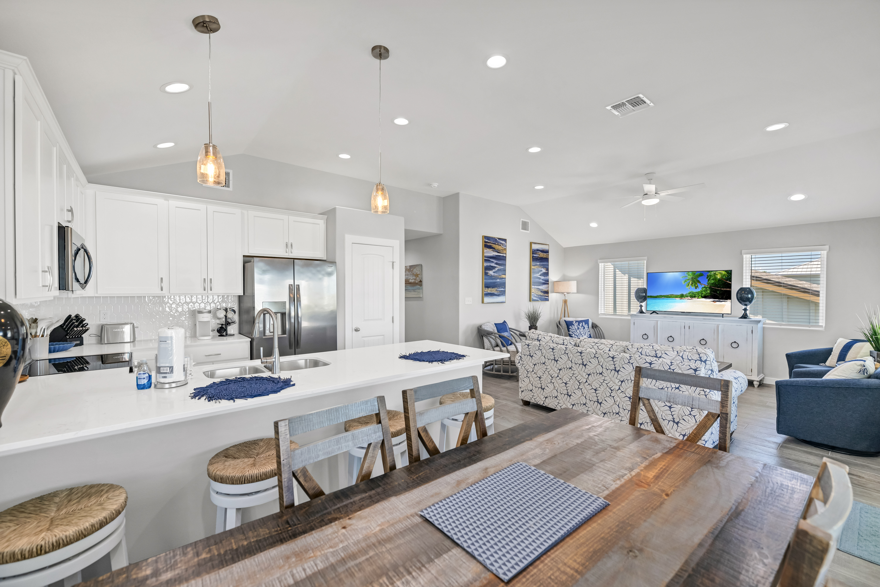 Embrace the open floor plan of this Island retreat