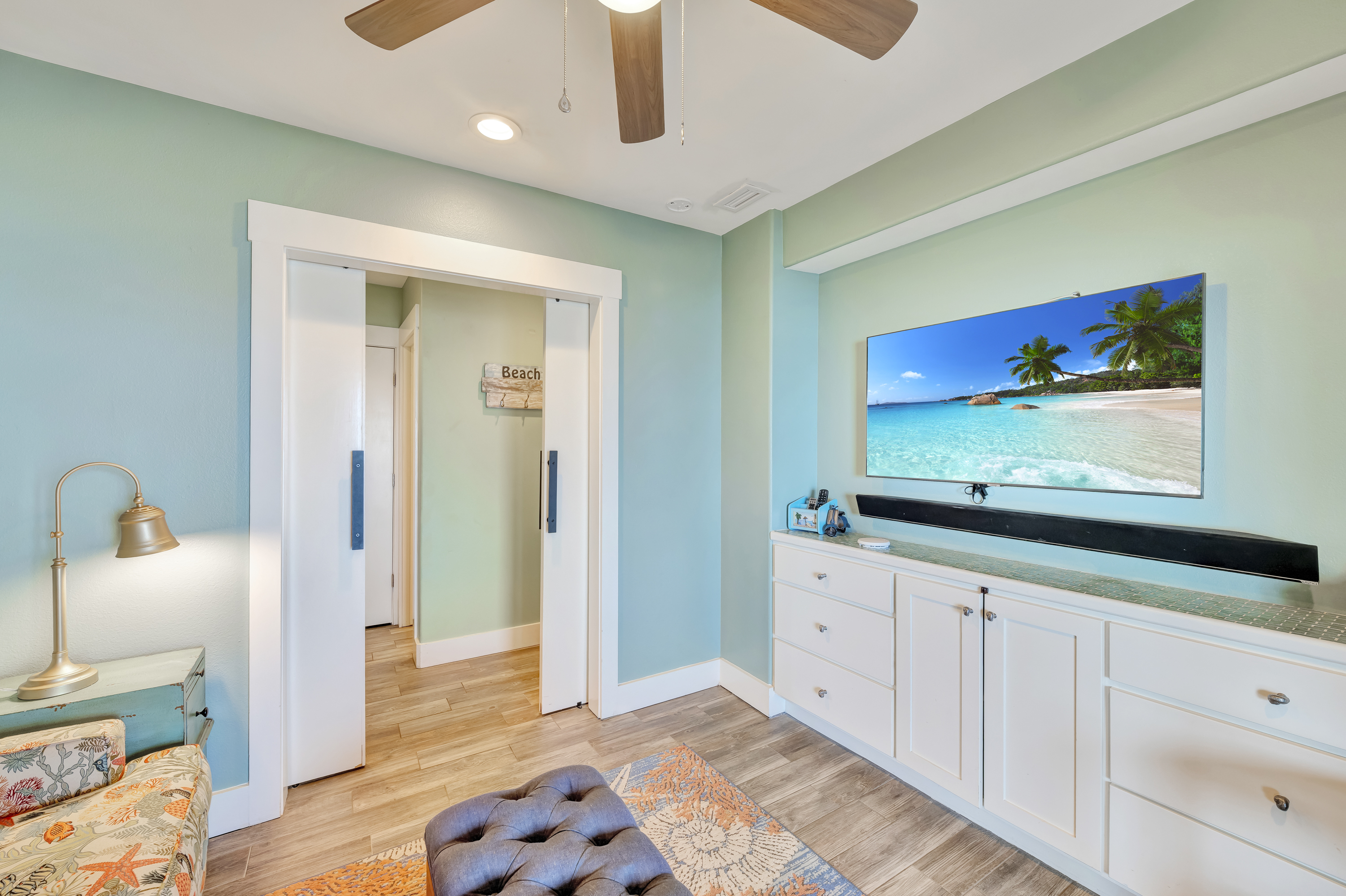 Reel in Some Relaxation - Your mounted TV is ready for movie nights after a day on the water 