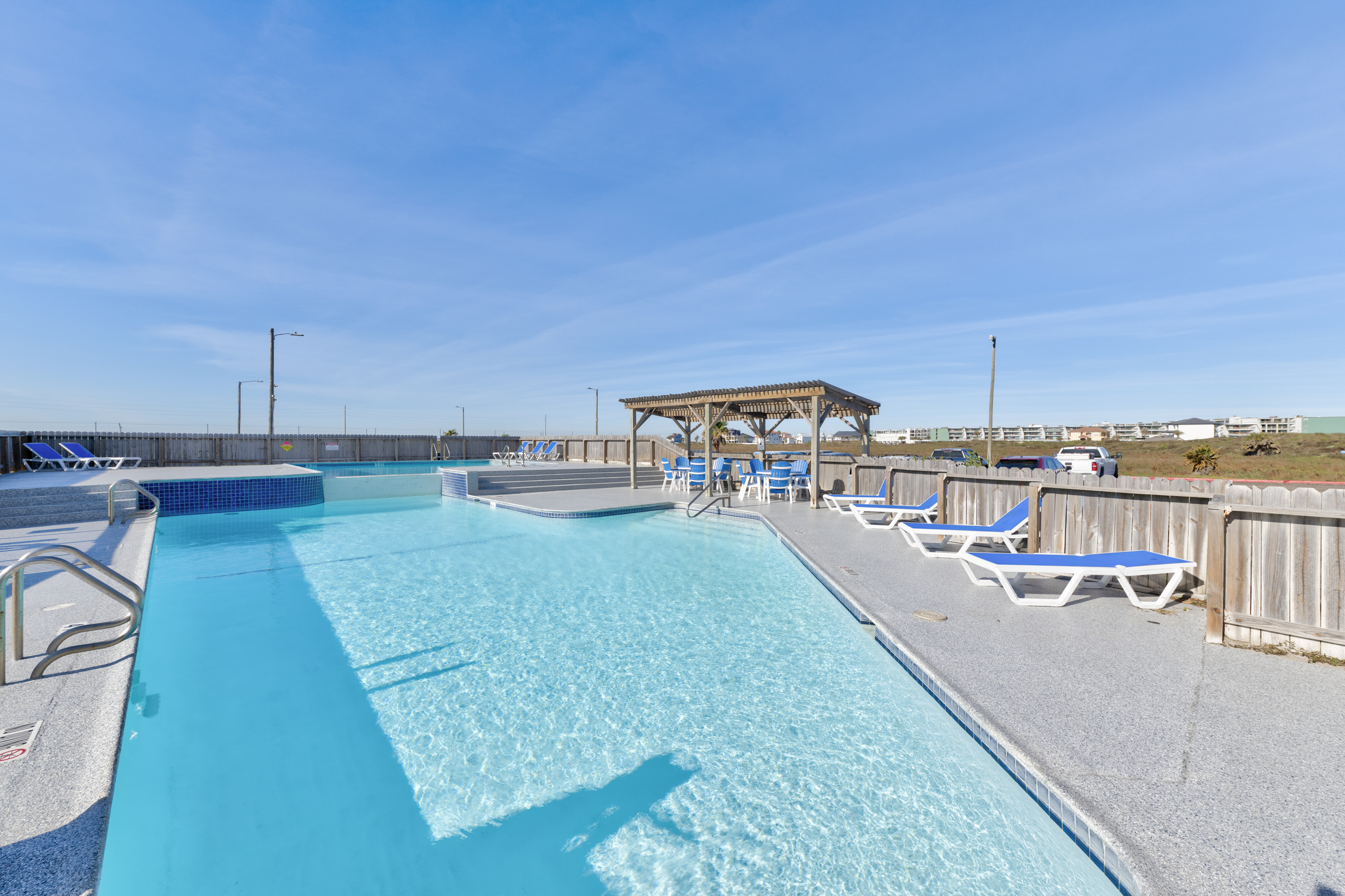 Furnished deck offers the perfect coastal retreat for relaxing and dining outdoors.