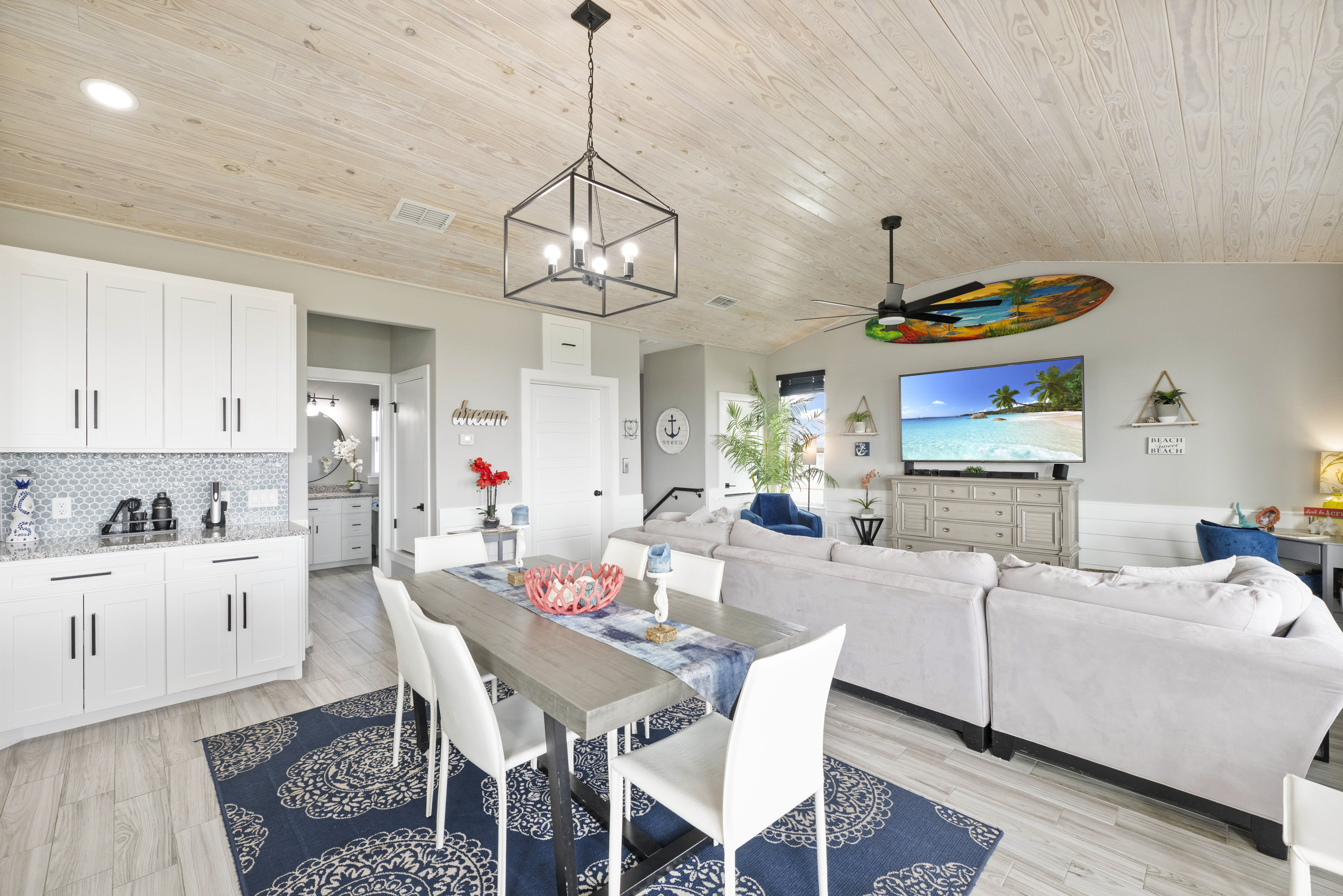 Open and connected dining area adjacent to the living room for easy entertaining.