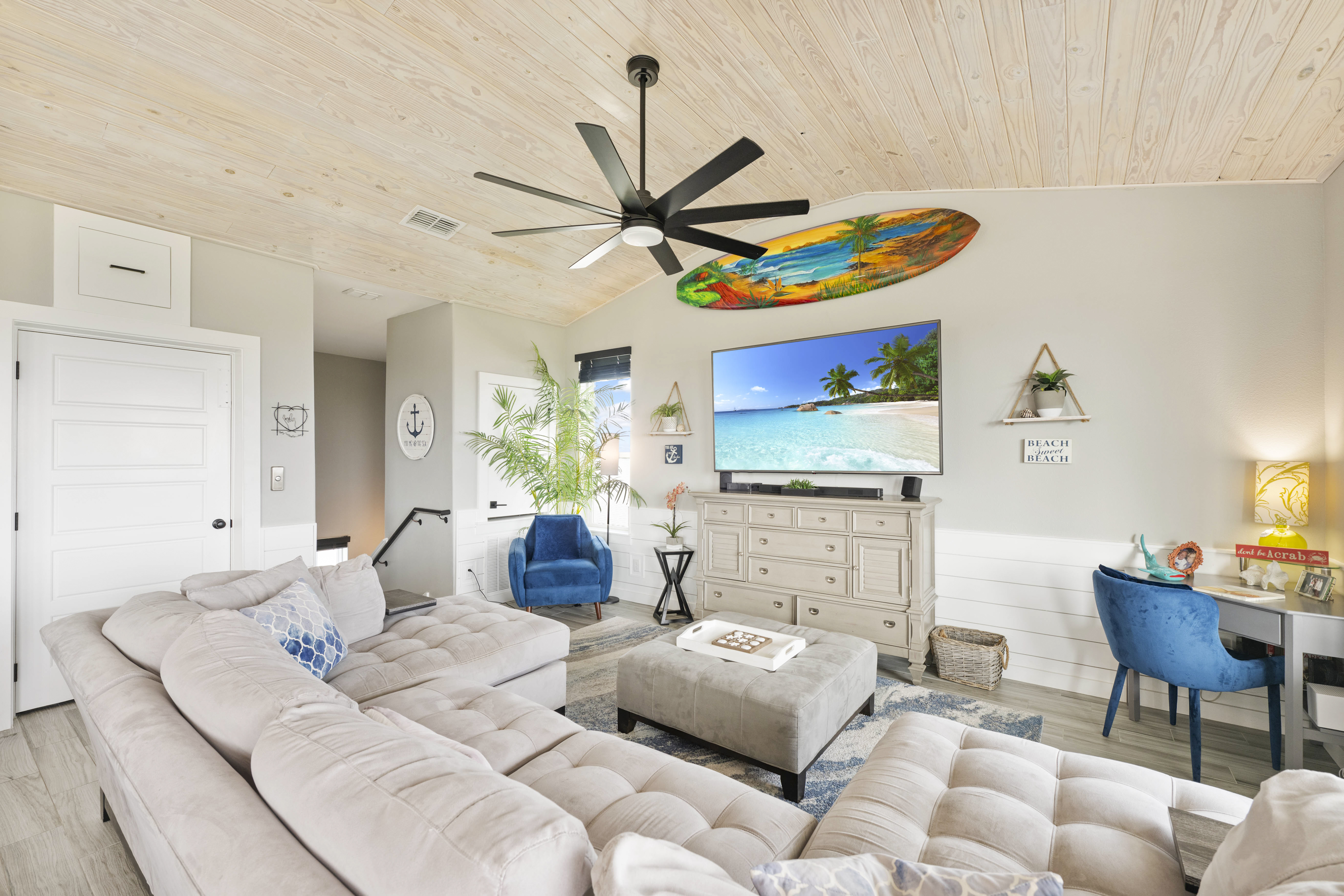 Kick back and enjoy downtime in the cozy living space