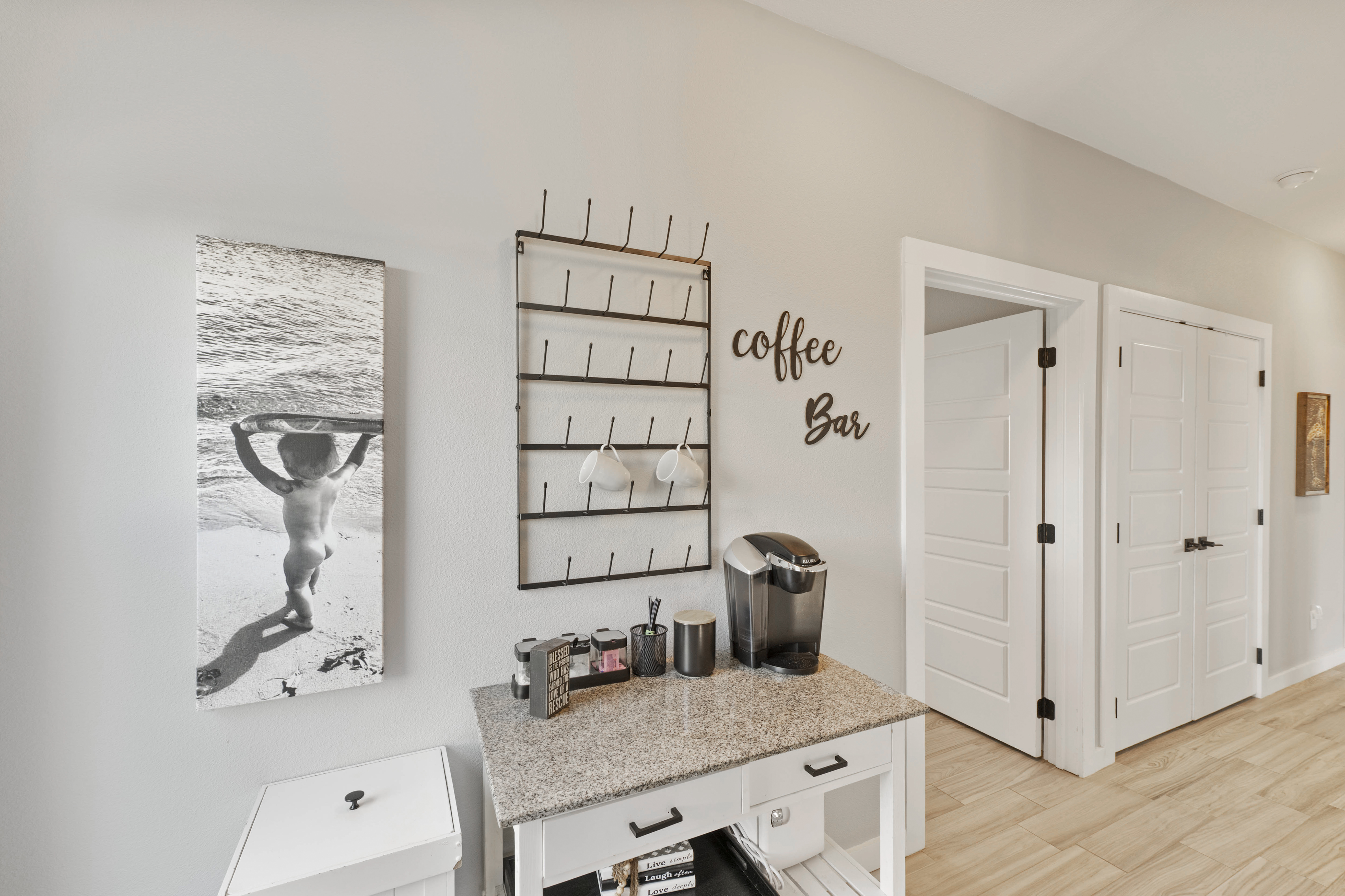 Coffee station ready to brew your next cup of joe!