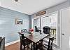 Airy and bright dining area