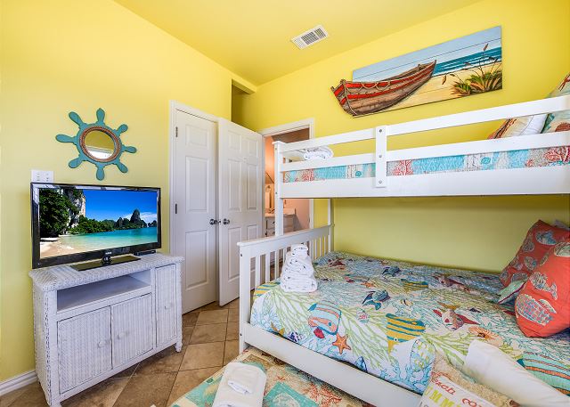 Bunk room with TV