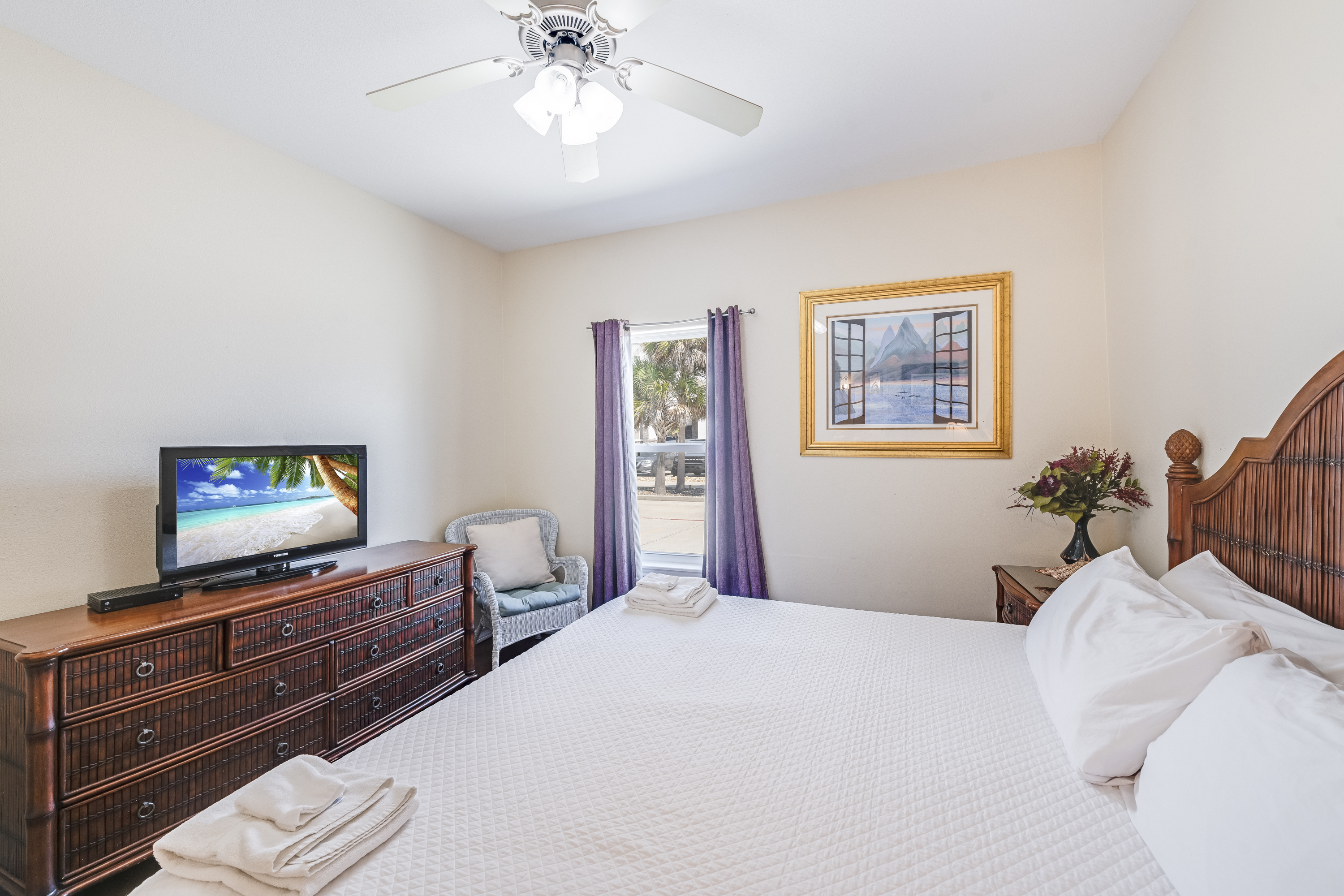Comfort meets coastal elegance in this king suite featuring a ensuite bathroom