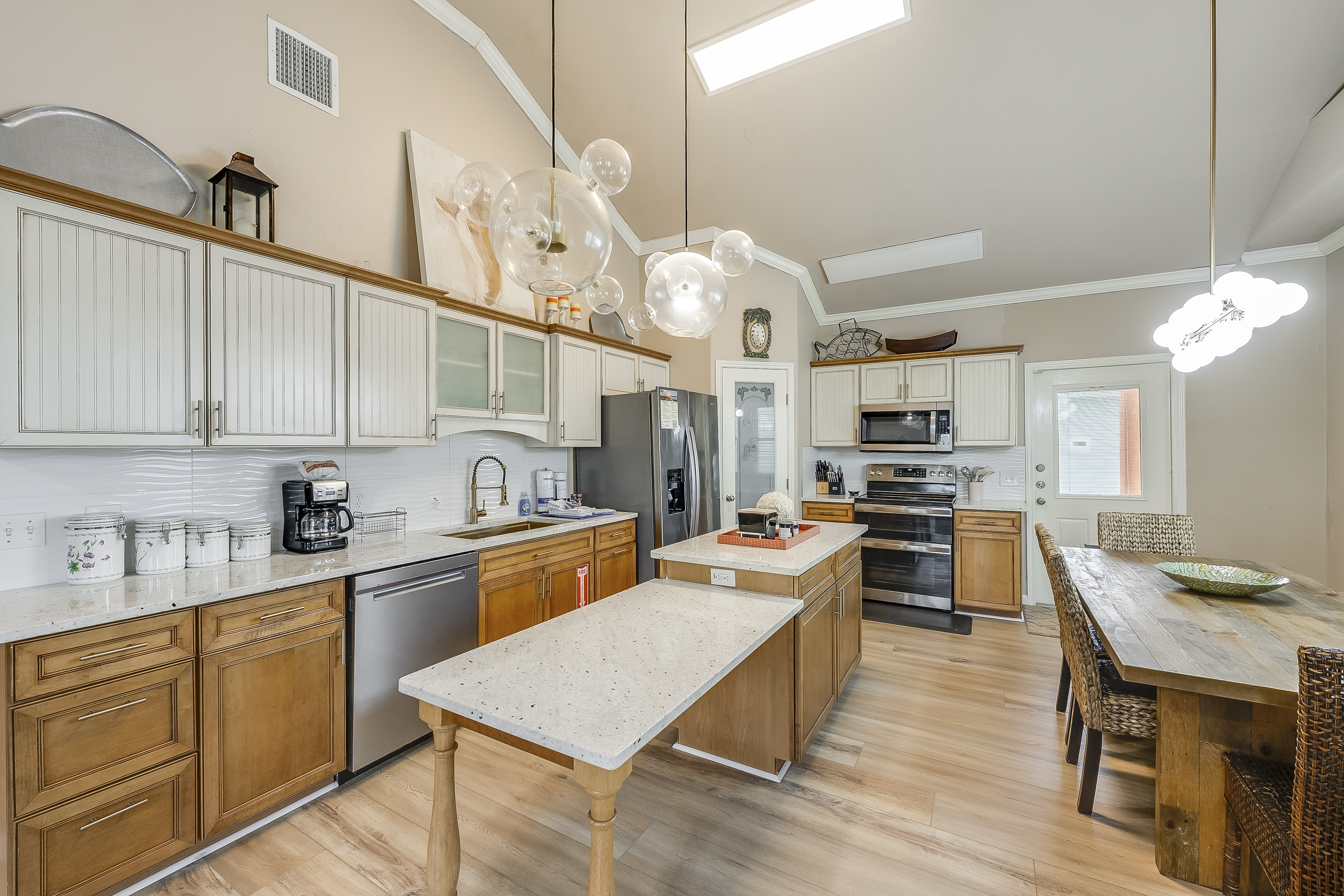 Enjoy ample workspace and plenty of storage in this thoughtfully designed kitchen.