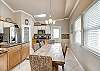 Airy and bright dining area