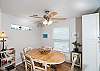 Traditional dining area with a beachside twist