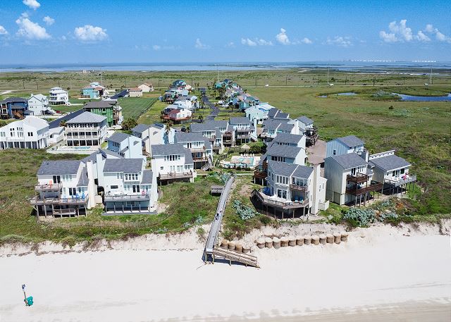 Where Lost Colony's boardwalk meets the beach! 