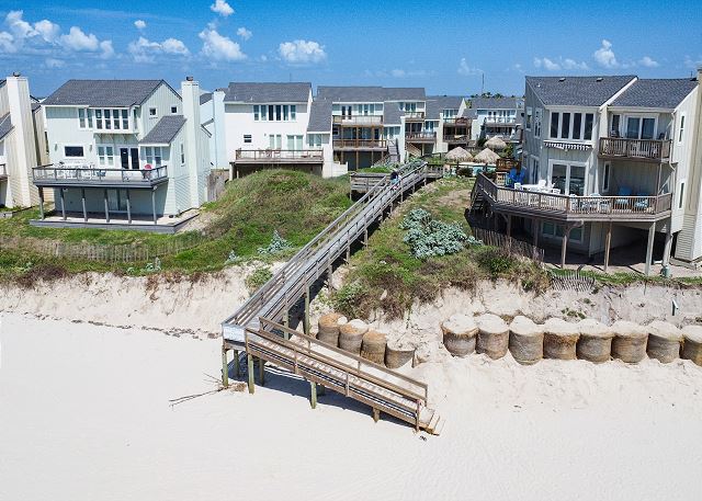 Where the Lost Colony Boardwalk meets the Beach