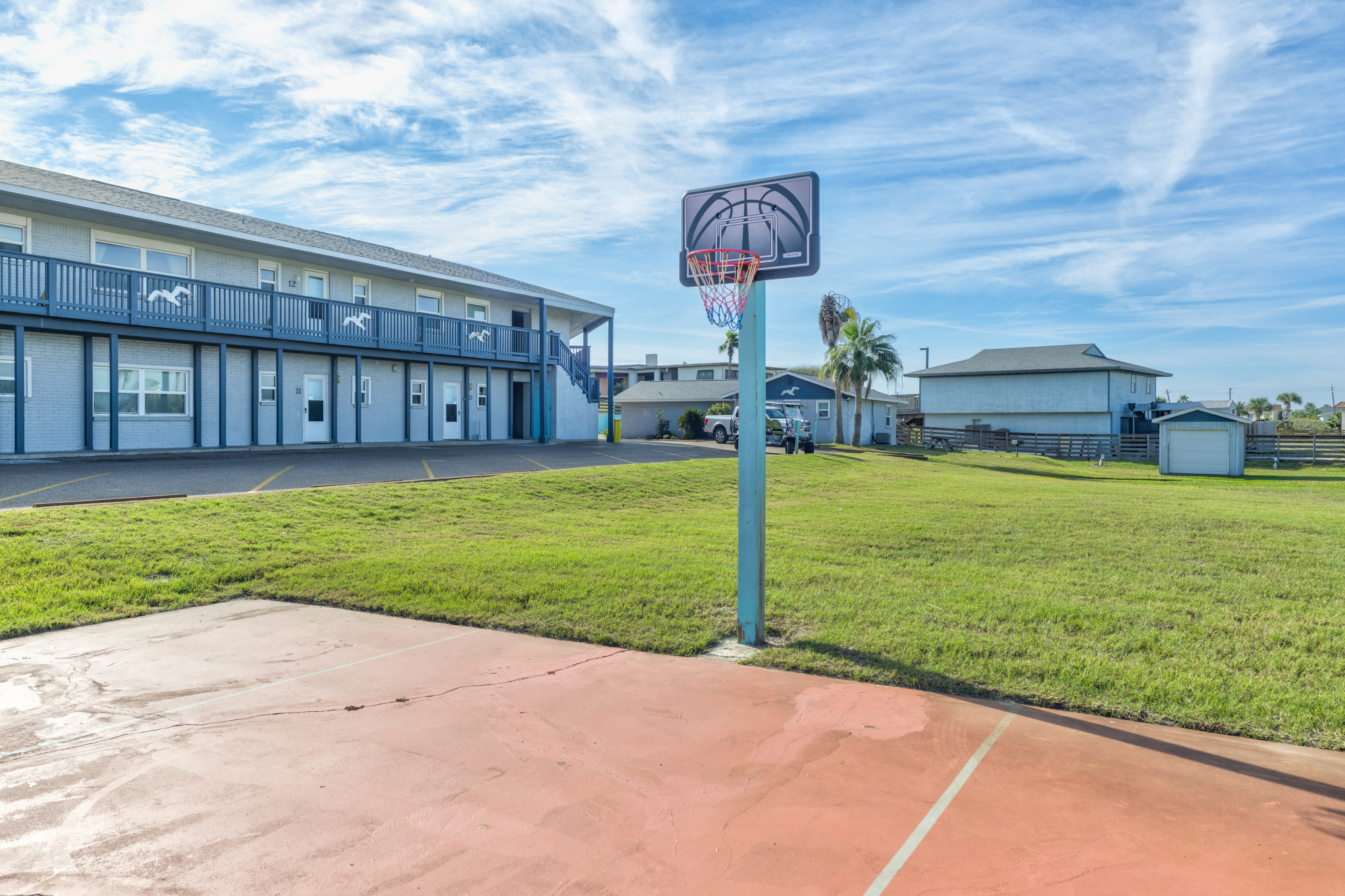 Sea Isle Village Community Basketball Courts to challenge your friends and family to some friendly competition!