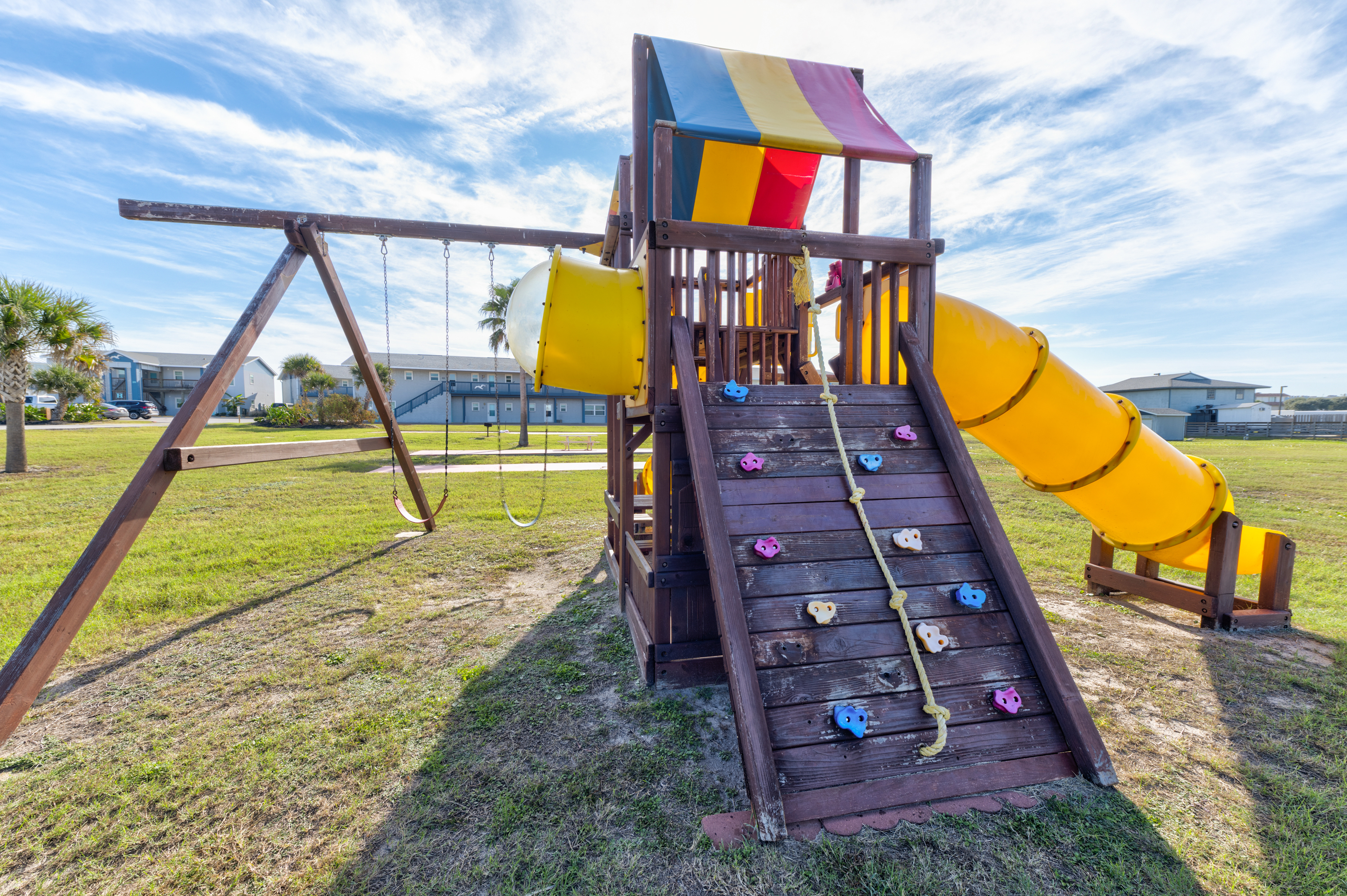 Keep the kids entertained with the Sea Isle Village playscape!