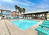 Community pool offers both fun in the sun and a poolside shaded area to enjoy! 