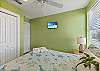 3rd Queen bedroom also features a TV 