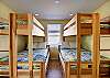 2 bunk sets offering ample sleeping space in a compact design.