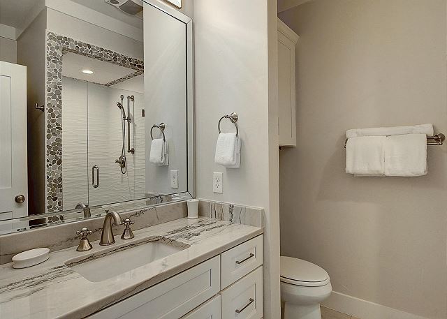 Guest bathroom with Walk in shower