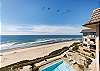 The oceanfront pool and sun deck