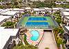 In addition to the oceanfront pool and dun deck, the community offers tennis courts, fitness facility, view decks, an oceanfront lounge area and multiple pools. 