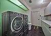 Spacious laundry with washer and dryer