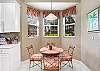 Breakfast nook off the kitchen