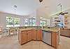 Fully equipped kitchen with breakfast bar