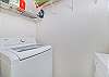 Utility closet with washer and dryer