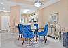 Dining for four off the living