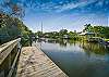 The Pelican Sound  Beach Shuttle Boat leaves the River Club dock for leisurely cruises down the scenic Estero River to Lovers Key, and the boat ride often includes dolphin watching, and is as pleasurable as the destination! 