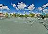 Breckenridge features 8 lighted Har-Tru tennis courts and pickle ball 