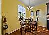 Breakfast nook off the kitchen