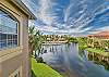 Condo with lake view in the community of Gardens at Beachwalk in Fort Myers.