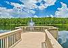 Enjoy the beautiful lake view from the fishing pier by the community pool