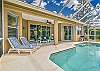 Private Landscaped Pool area w/ solar pool & high-end Polywood Furniture 