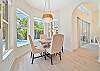 Breakfast nook off the kitchen