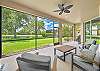 Enjoy the lake view from the screened in patio