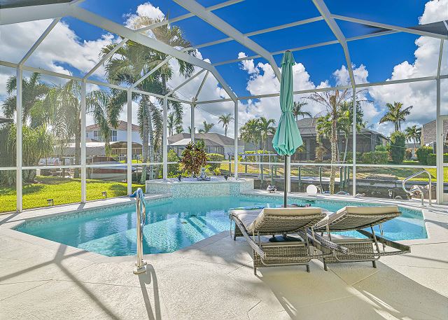 Cape Coral pool home with private dock