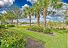 Peaceful preserve and lake view form the screened in pool area