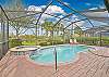 Private heated pool and spa