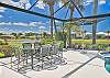 Outdoor dining area