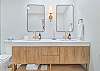 Dual sinks in the en-suite primary bathroom