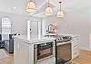 Fully equipped kitchen with island seating